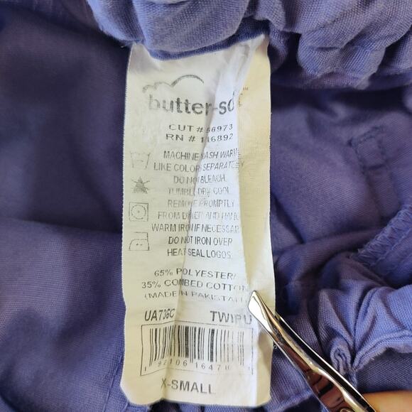 UA Butter-Soft Core 8-Pocket Drawstring Scrub Pants XS - Picture 7 of 7